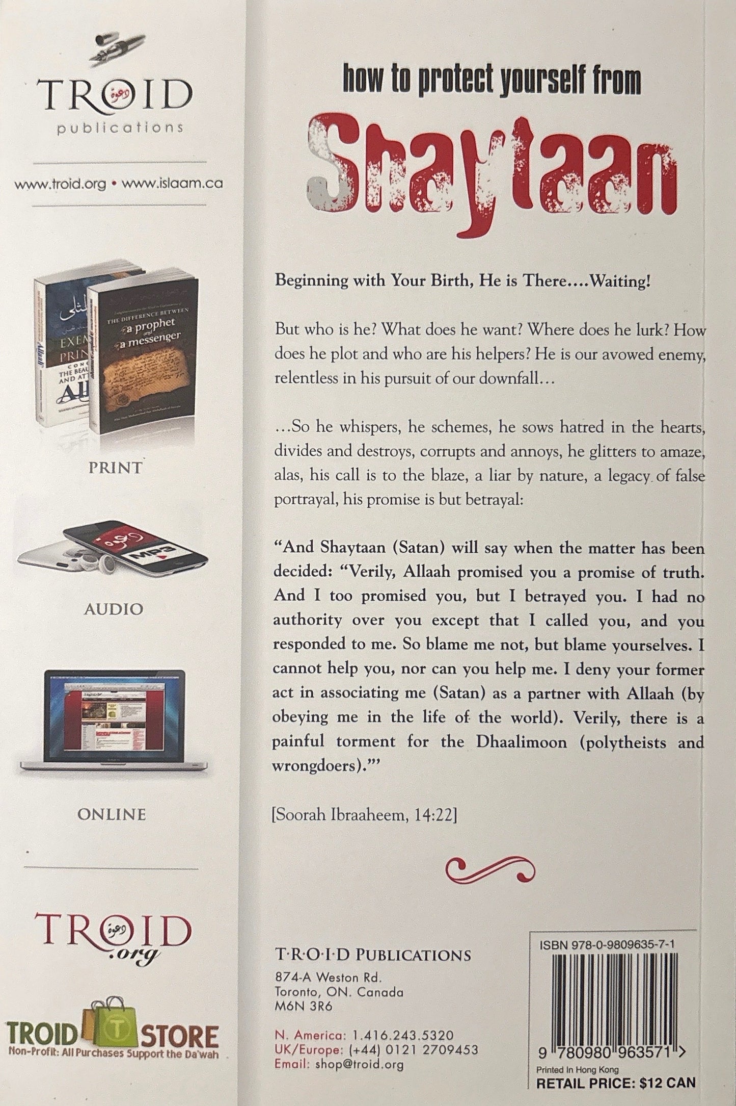 How to Protect
Yourself From
Shaytaan