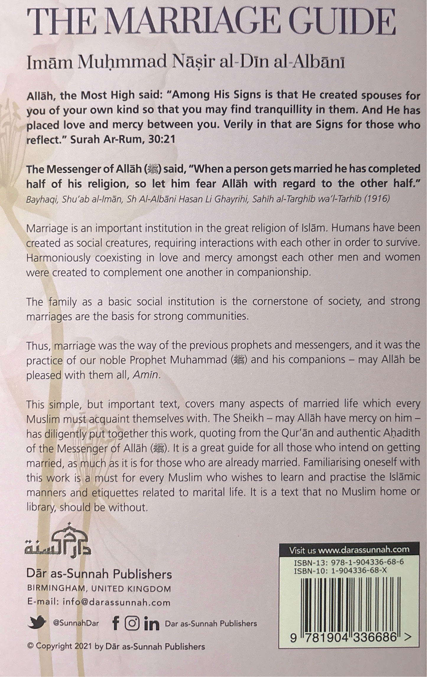 The Marriage Guide According to the Sunnah of the Prophet