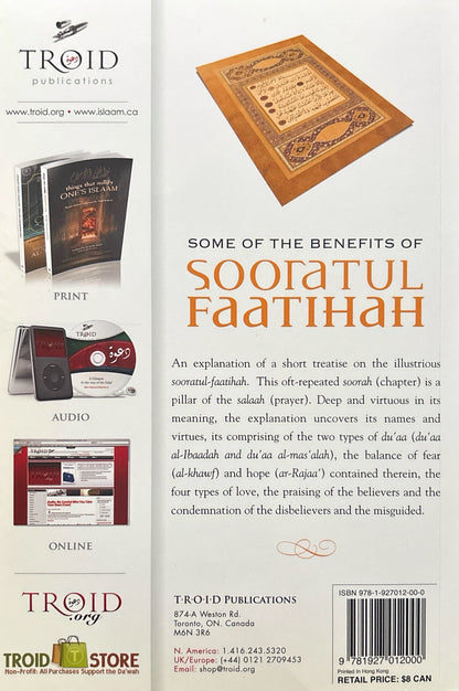 Some of the Benefits of Sooratul Faatihah