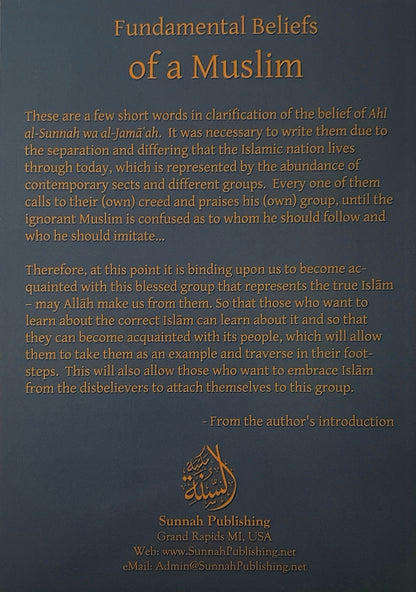 Fundamental
Beliefs of a
Muslim